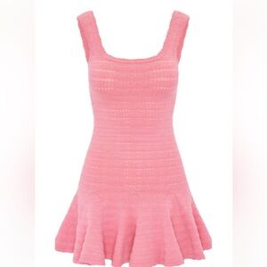 LoveShackFancy Pink Knit Kids Dress